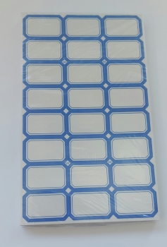 Lipnios etiketės 40x25mm 24vnt x 50lapų mėlynos sp