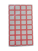 Lipnios etiketės 30x25mm 32vnt x 50lapų raudonos sp.