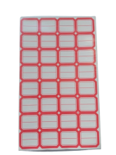 Lipnios etiketės 27x25mm 32vnt x 50lapų raudonos sp