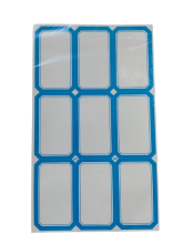 Lipnios etiketės 38x65mm  9vnt x 50lapų mėlynos sp