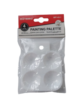 Dažų maišymo paletė 85x85mm baltos spalvos MOTARRO