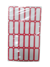 Lipnios etiketės 48x18mm  24vnt x 50lapų raudonos sp