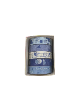 Lipni juosta popierinė 5vnt 1cm x 2m BLUE MEMORY
