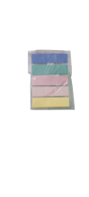 Indeksai lipnūs spalvoti, plastikiniai 44 x 12mm 20lap x 5spalvos