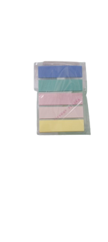 Indeksai lipnūs spalvoti, plastikiniai 44 x 12mm 20lap x 5spalvos