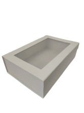 Dovanų dėžutė 360x245x100mm su langeliu įvairių spalvų