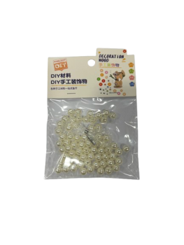 Karoliukai veriami 8mm perlo spalvos