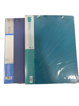 Segtuvas A4 20mm plastikinis dviejų metalinių spiralinių įsegėlių mėlynos spalvos