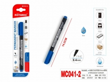 Markeris MOTARRO permanentinis 0.4mm mėlynos sp