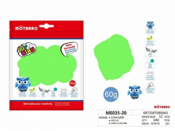 Porėtas modelinas MOTARRO 60g šv.žalios sp
