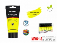 Akriliniai dažai MOTARRO 75ml fluorescencinė geltona sp