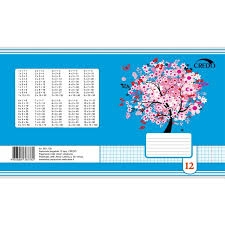 Sąsiuvinis 12l. 80g., langel., su paraštėmis. Credo