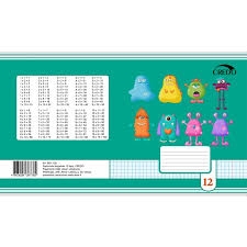 Sąsiuvinis 12l. 80g., langel., su paraštėmis. Credo