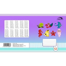 Sąsiuvinis 12l. 80g., langel., su paraštėmis. Credo