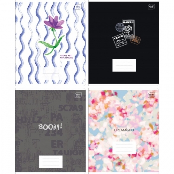 Sąsiuvinis 96l.linija, 70gm2, MIX INTERDRUK