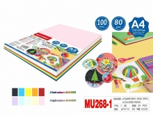 Spalvotas popierius MOTARRO 80gr 100lapų