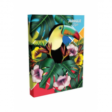 Kontorinė knyga A4 96lapų langeliais Jungle style