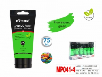 Akriliniai dažai MOTARRO 75ml fluorescencinė žalia sp