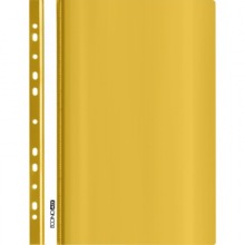 Plastikinis segtuvėlis skaidriu viršeliu, EconoMix, A4+, su perforacija, geltonos sp.