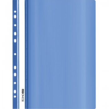 Plastikinis segtuvėlis skaidriu viršeliu, EconoMix, A4+, su perforacija, mėlynos sp.