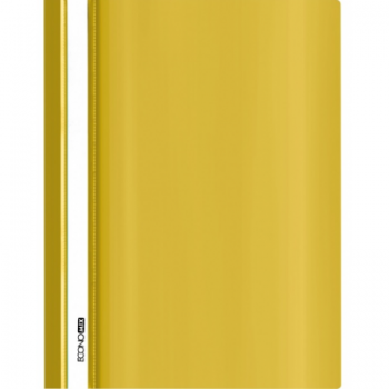 Plastikinis segtuvėlis skaidriu viršeliu, EconoMix, A4+, geltonos sp.