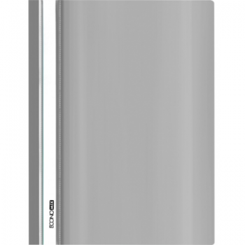 Plastikinis segtuvėlis skaidriu viršeliu, EconoMix, A4+, pilkos sp.