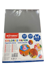 Spalvotas popierius MOTARRO 230gr 50lapų pilkos sp