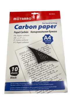 Kalkė MOTARRO A4 10 lapų juodos spalvos