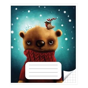 Sąsiuvinis langeliais 12 lapų.Vidinių lapų gramatūra-90 g/m2.