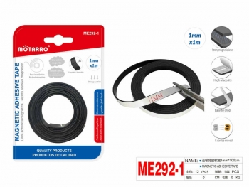 Juosta lipni magnetinė 10mmx1m juoda MOTARRO
