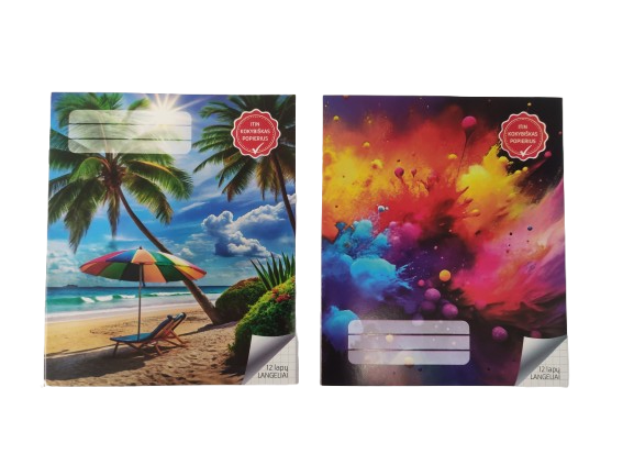 Sąsiuvinis 12l. langelis 100g