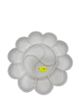 Dažų maišymo paletė 185x185mm baltos spalvos