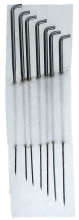 Vėlimo adatų sausam  vėlimui rinkinys 7vnt.  78,5x1.8mm