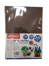 Spalvotas popierius MOTARRO 230gr 50lapų rudos sp