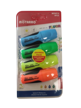 Teksto žymekliai 4 spalvų rinkinys MOTARRO