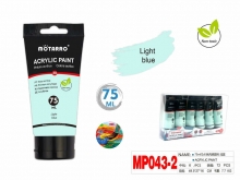 Akriliniai dažai MOTARRO 75ml šviesiai mėlynos sp