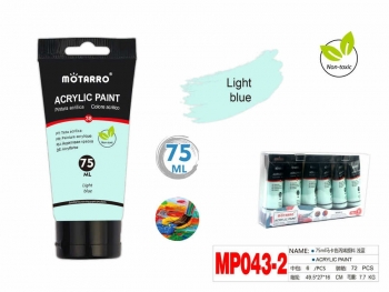 Akriliniai dažai MOTARRO 75ml šviesiai mėlynos sp