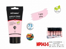 Akriliniai dažai MOTARRO 75ml šviesiai rožinės sp