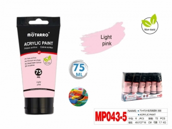 Akriliniai dažai MOTARRO 75ml šviesiai rožinės sp