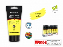 Akriliniai dažai MOTARRO 75ml šviesiai geltonos sp