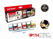 Dažai stiklui 6spalvos x 25ml MOTARRO