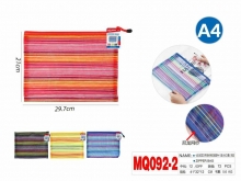 Dėklas su užtrauktuku 230x320mm dryžuotas įvairių sp MOTARRO