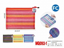 Dėklas su užtrauktuku 280x380mm dryžuotas įvairių sp MOTARRO