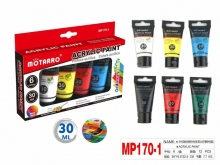 Akriliniai dažai 6spalvos x 30ml MOTARRO