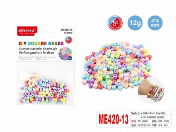 Karoliukai 4x4mm įvairių sp 12g MOTARRO
