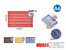 Dėklas su užtrauktuku 115x230mm dryžuotas įvairių sp MOTARRO
