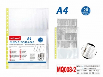 Įmautės A4 20vnt skaidrios MOTARRO