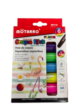 Kreidelės vaškinės 6 spalvos MOTARRO
