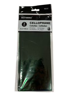 Celofanas MOTARRO 62,5 x100cm 2vnt žalios sp.