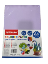 Spalvotas popierius MOTARRO 230gr 50lapų violetinės sp